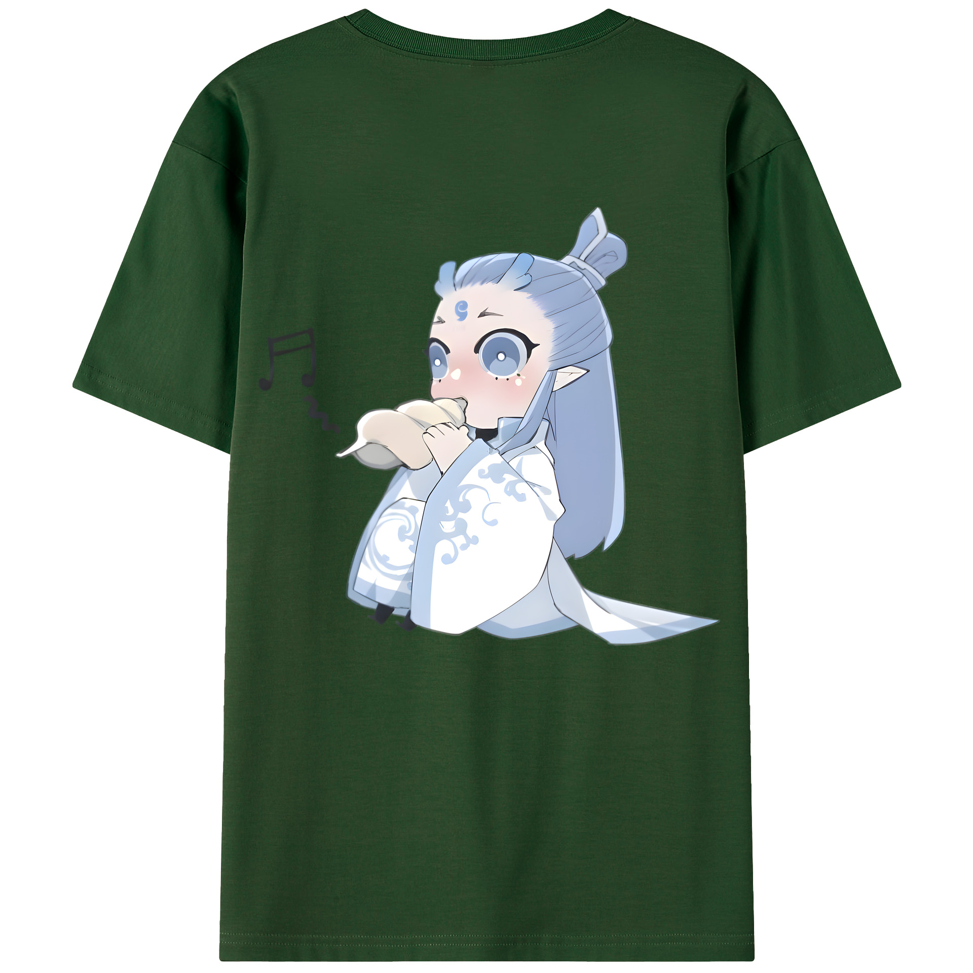 （画像用） Ne Zha 2 ナタ 魔童の大暴れ 綿100％半袖Tシャツ（背面プリント）